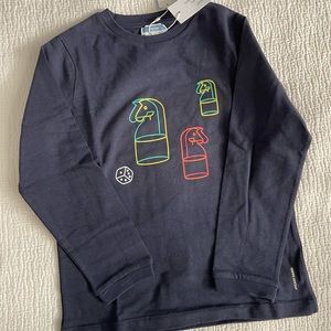 Jacadi Paris long sleeve T-shirt with chess design